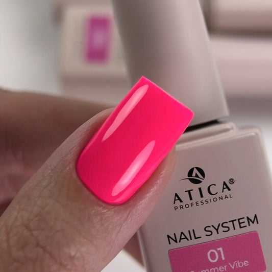Gel polish Summer Vibe №1 - Neon Pink 8ml Atica