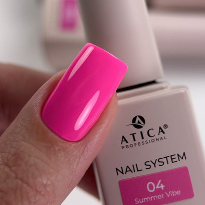 UV Nagellack Summer Vibe Nr. 4 - Neon Fuchsia 8ml Atica