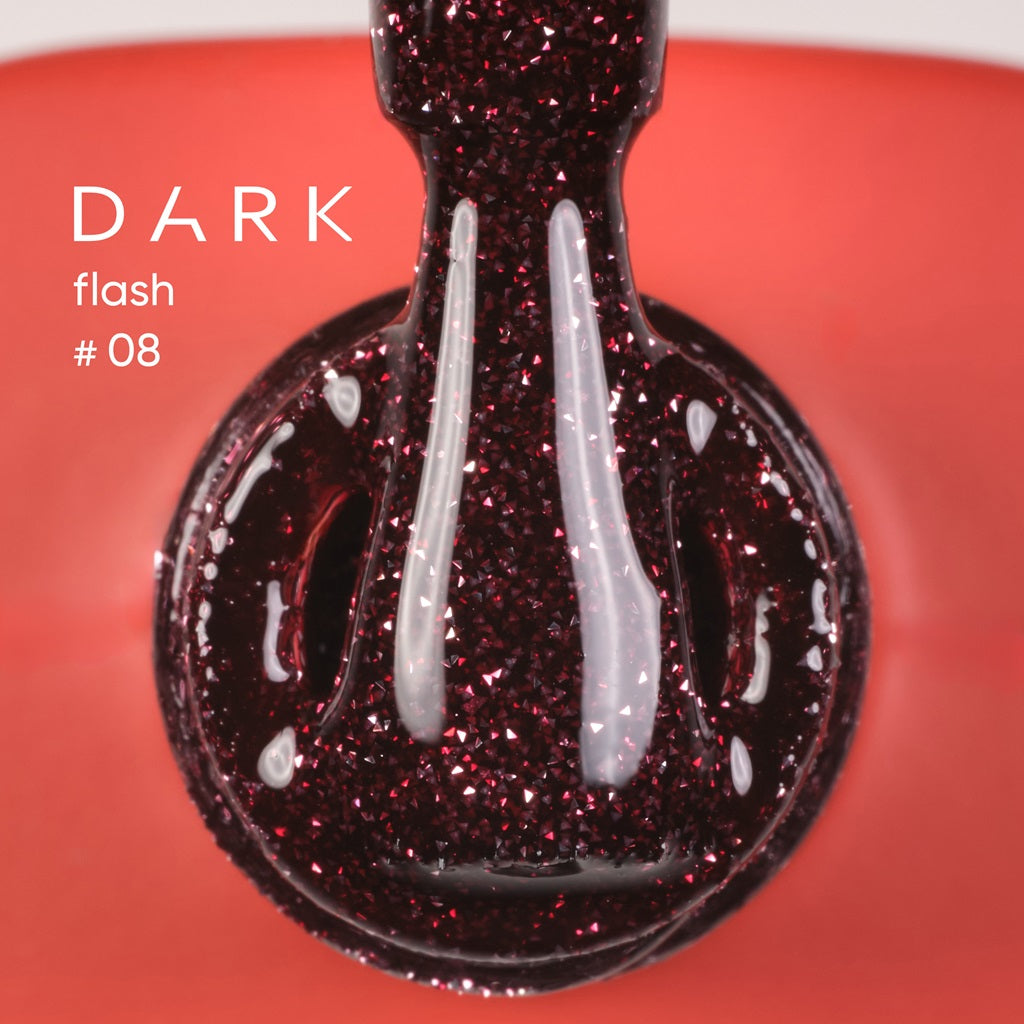 Reflektierender UV Nagellack - "Flash" №8 10ml Dark