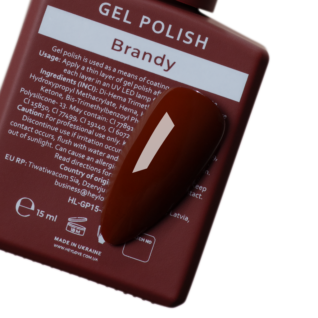 Гель-лак Brandy 15 ml HEYLOVE