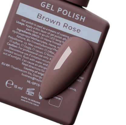 Гель-лак Brown Rose 15 ml HEYLOVE