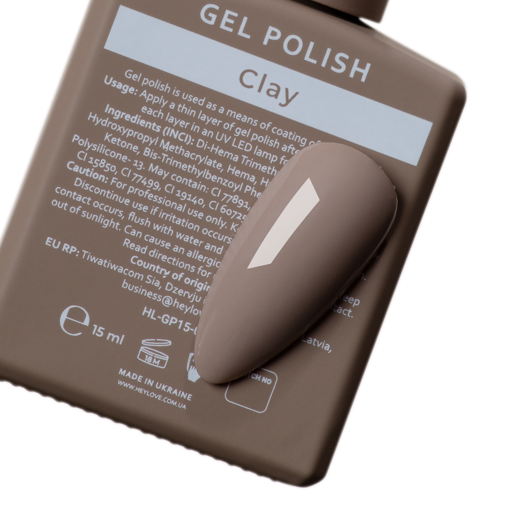 Gel Polish Clay 15 ml HEYLOVE