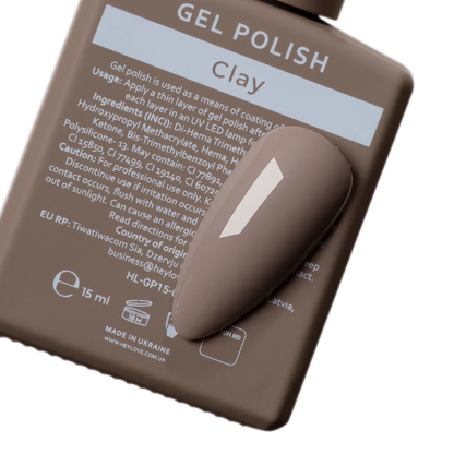 Gel Polish Clay 15 ml HEYLOVE