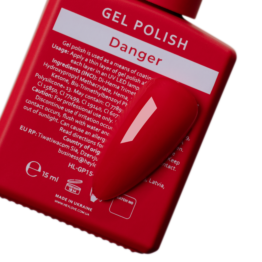 Gel Polish Danger 15 ml HEYLOVE