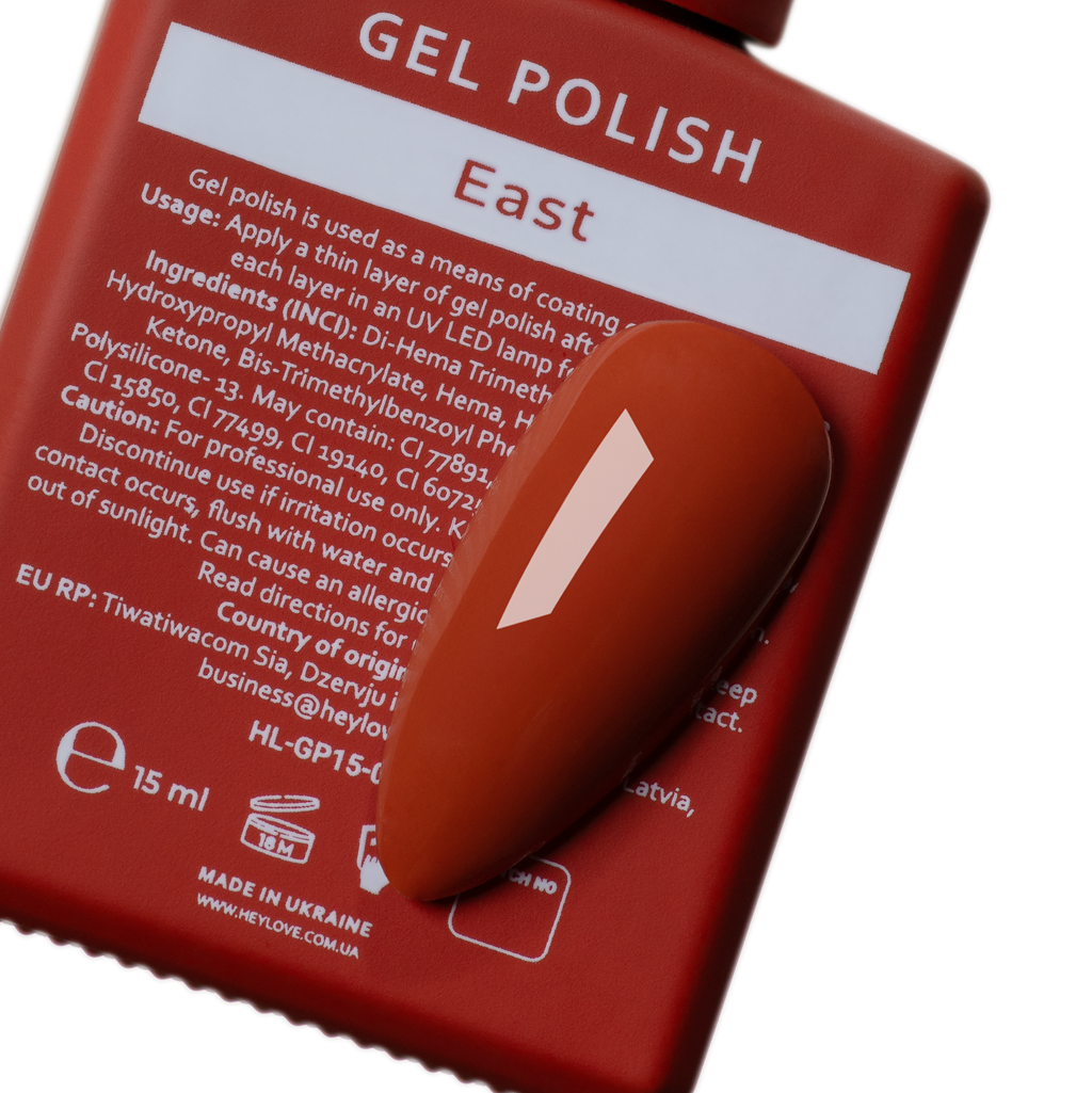 Гель-лак East 15 ml HEYLOVE