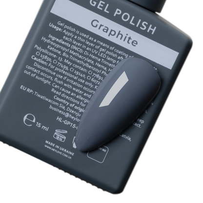 Gel Polish Graphite 15 ml HEYLOVE