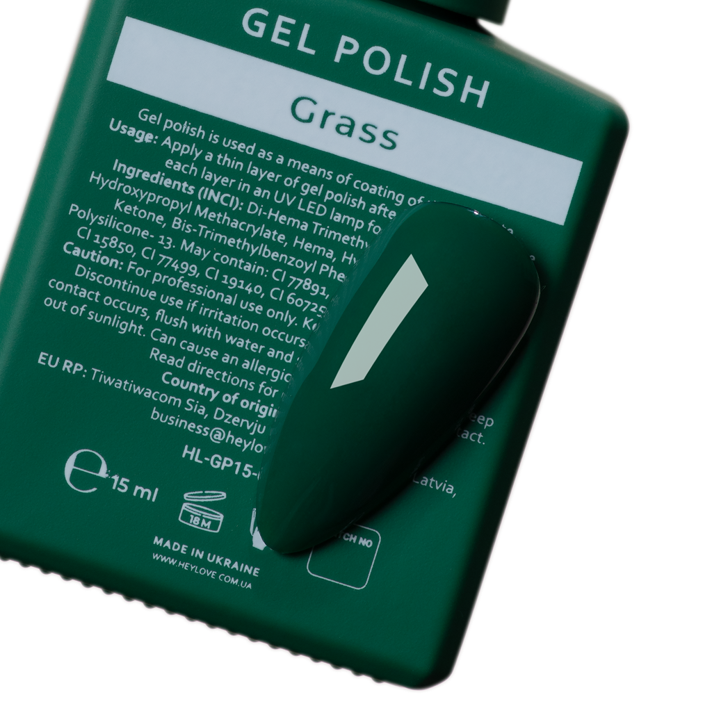 Gel Polish Grass 15 ml HEYLOVE