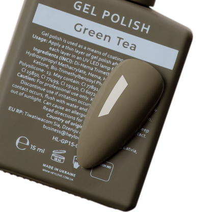 Гель-лак Green tea 15 ml HEYLOVE