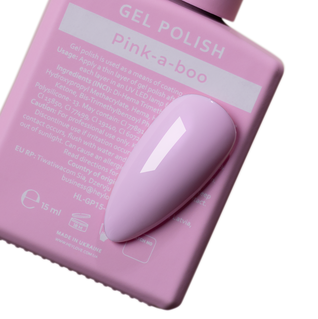 Verniz Gel Pink-a-boo 15 ml HEYLOVE