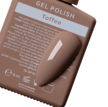 Гель-лак Toffee 15 ml HEYLOVE