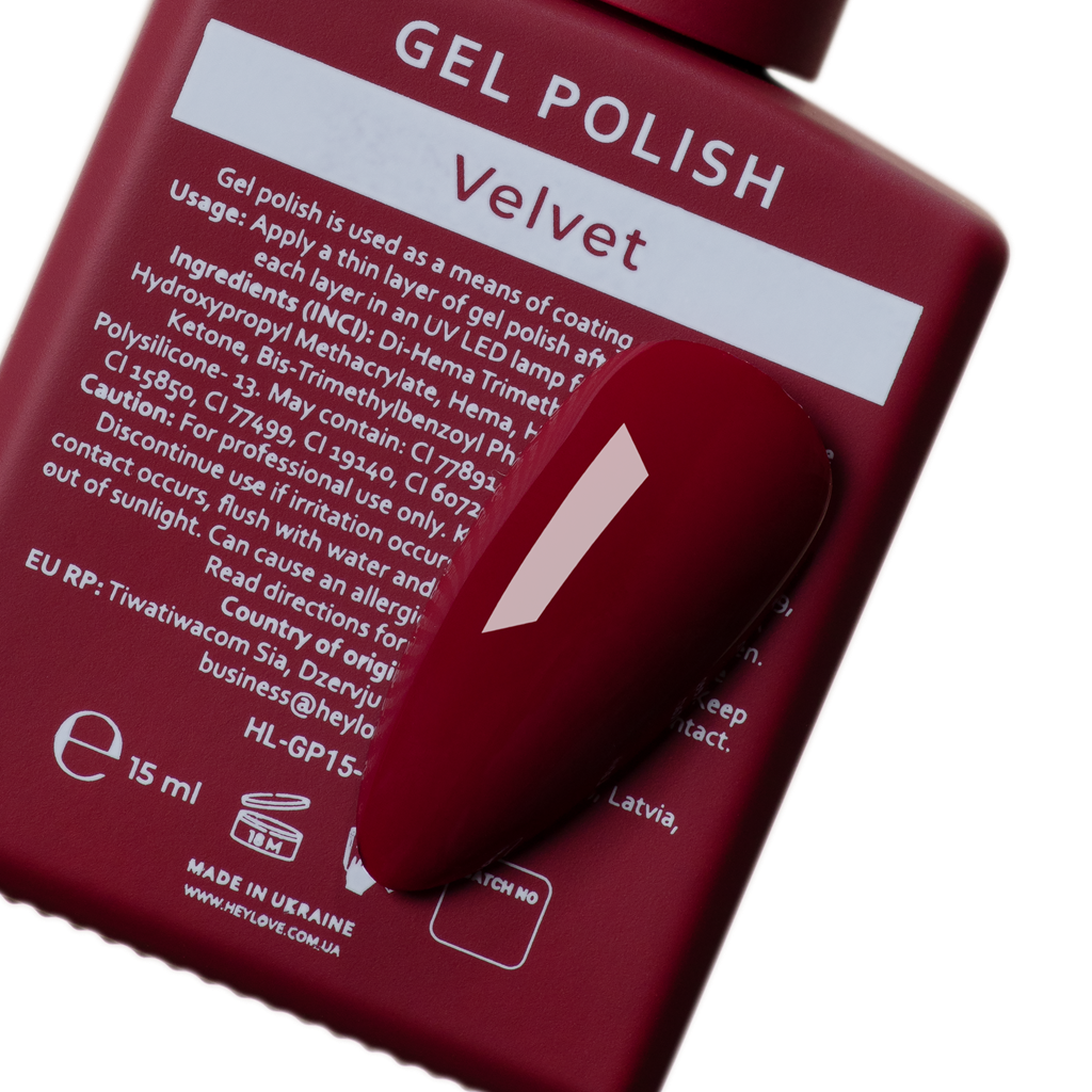 Гель-лак Velvet 15 мл HEYLOVE