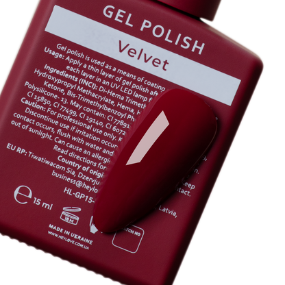Гель-лак Velvet 15 мл HEYLOVE