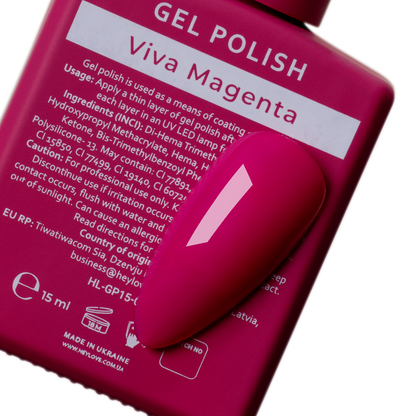 Гель-лак Viva Magenta 15 мл HEYLOVE