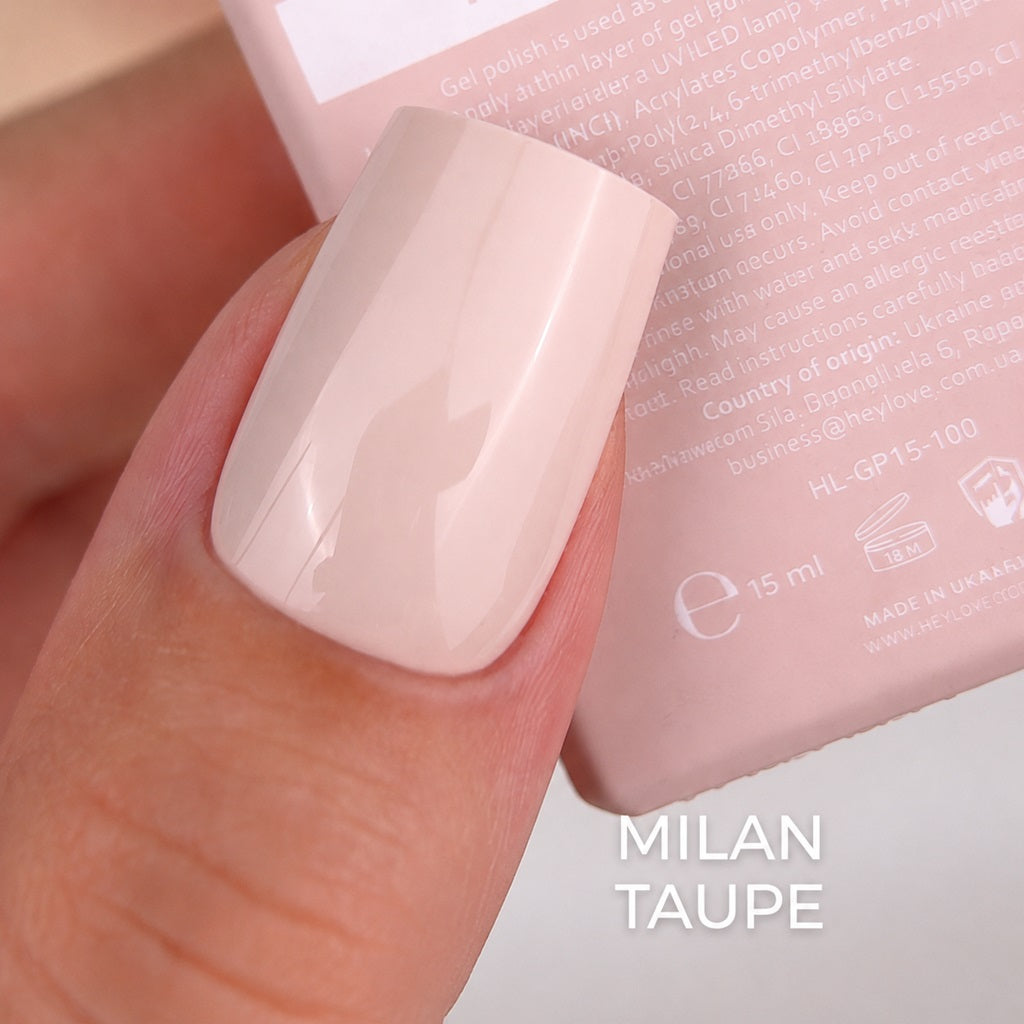 Gel Polish Milan Taupe 15 ml HEYLOVE