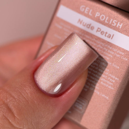 Gel Polish "Cat Eye" Nude Petal 15 ml HEYLOVE