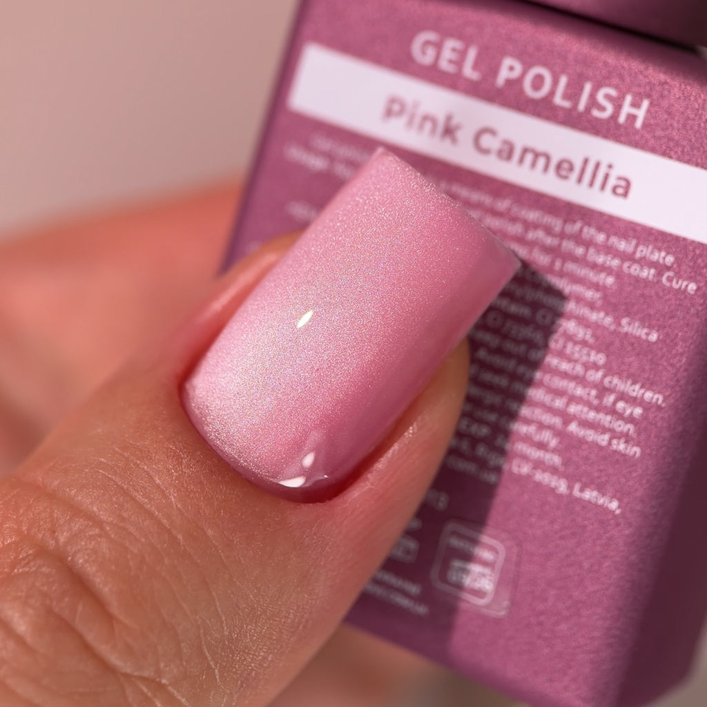 Vernis gel « œil de chat » Pink Camélia 15 ml HEYLOVE