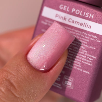 Vernis gel « œil de chat » Pink Camélia 15 ml HEYLOVE