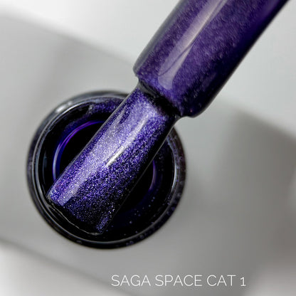 Гель лак Space Cat №1 10 мл Saga Professional