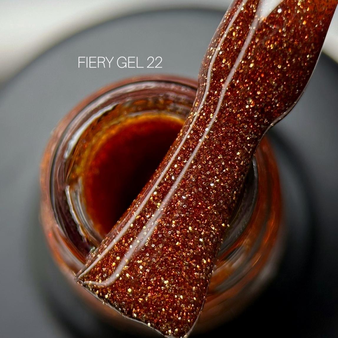 Gel-Lack Fiery Nr. 22 9 ml Saga Professional