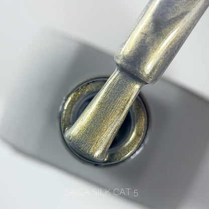 Гель-лак Silk Cat №5 10 мл Saga Professional