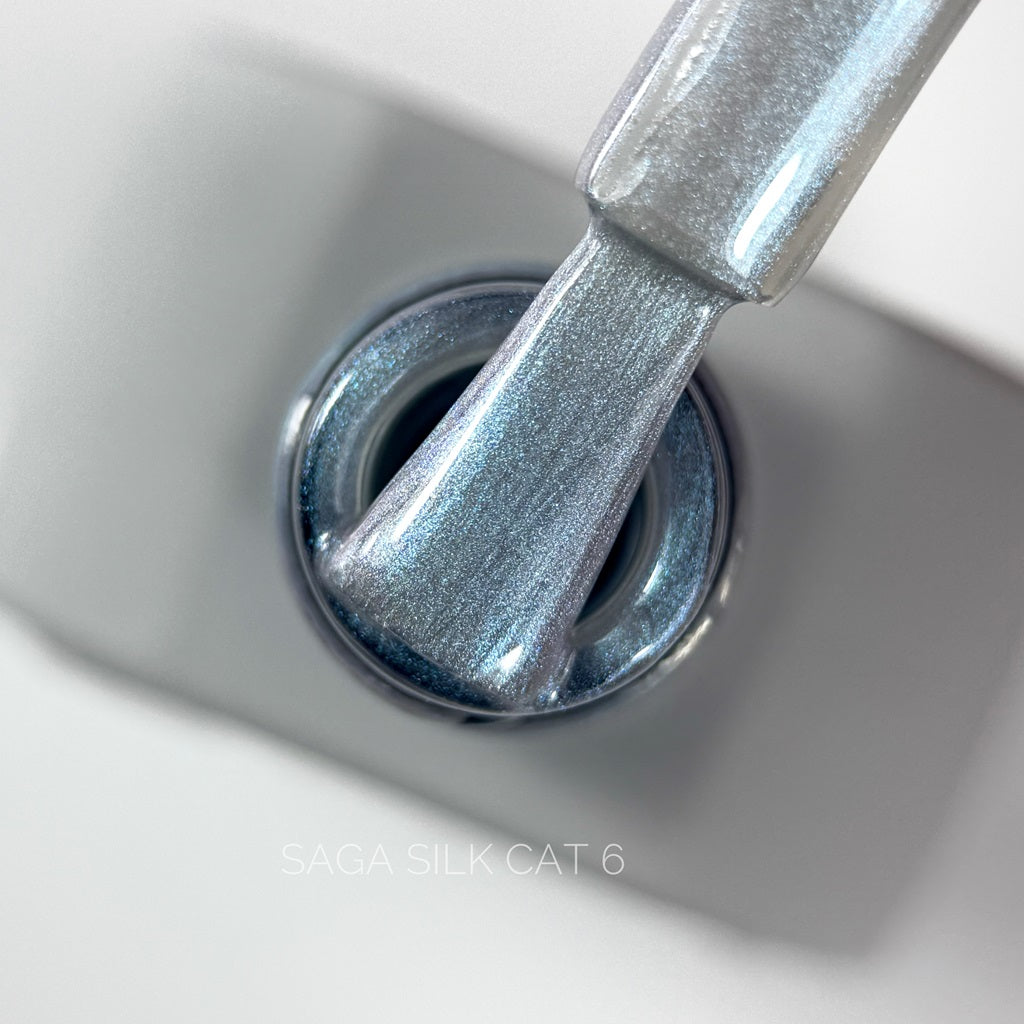 Гель-лак Silk Cat №6 10 мл Saga Professional