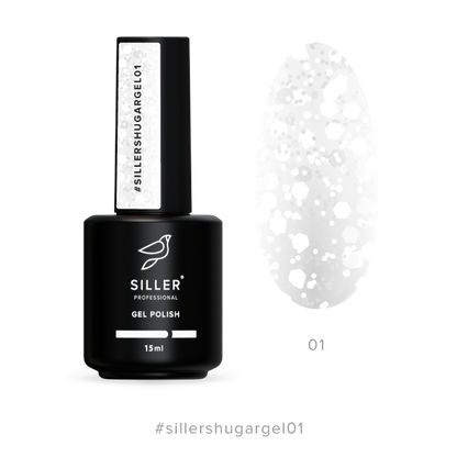 Vernis Gel sucre №1, 15 ml Siller