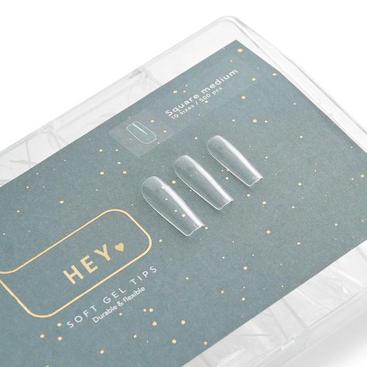 Gel Tips Square Medium (500pcs) HEYLOVE