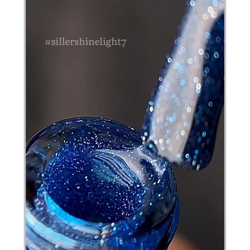 Esmalte en gel Shine Light n.º 7 8 ml Siller