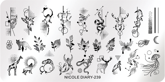 Plošča za štampiljko NICOLE DIARY-239 Pravokotna