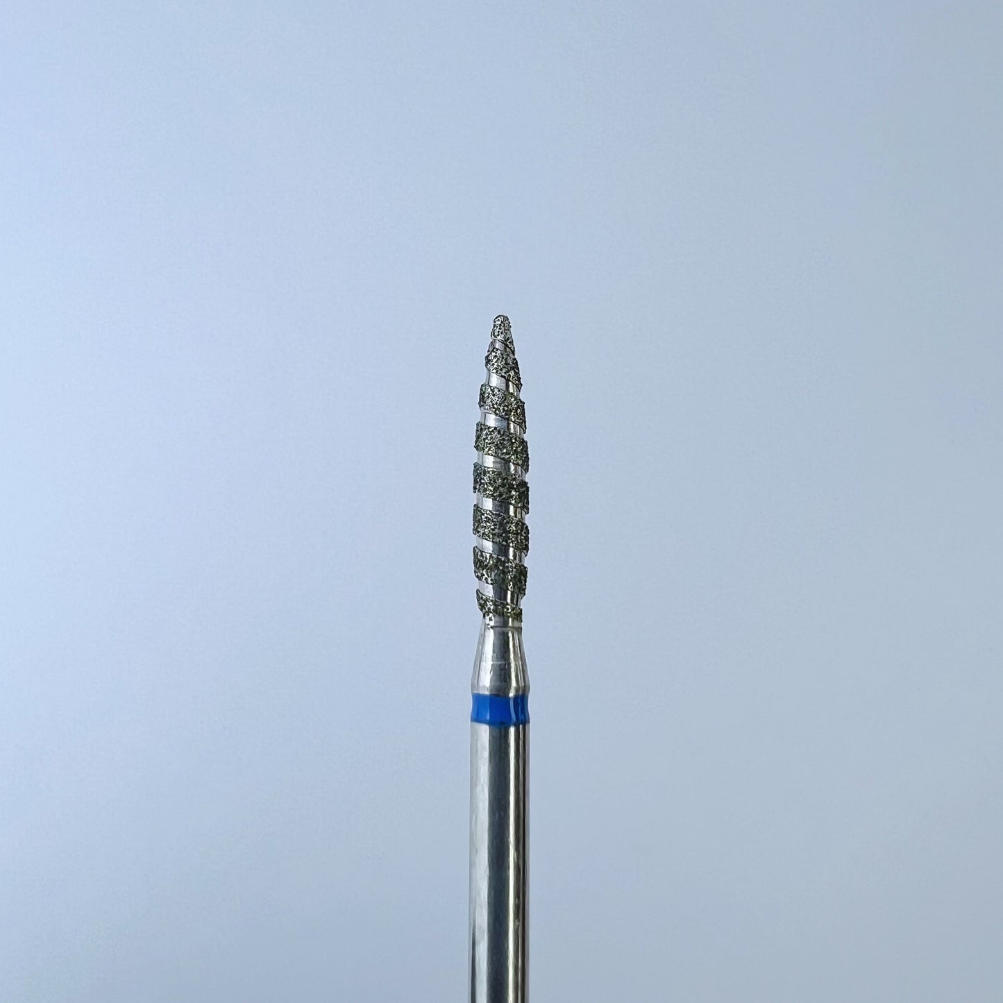 Diamantový vrták na nehty, „Tornado“, 2,3 x 10 mm, modrý