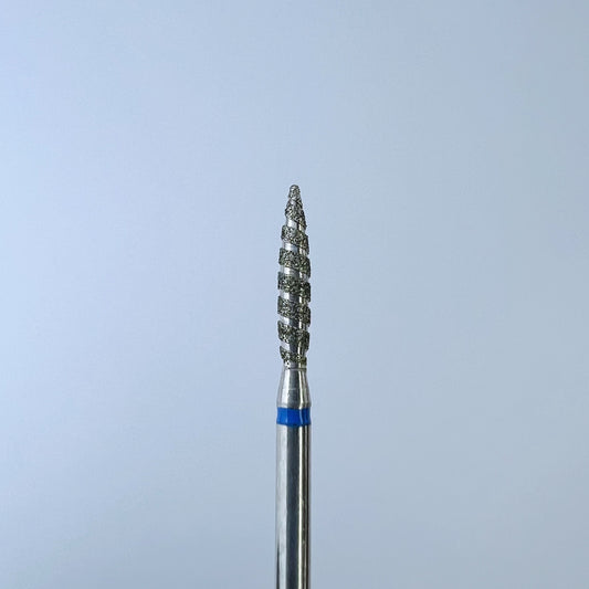 Foret à ongles diamanté «Tornado», 2,3*10 mm, bleu