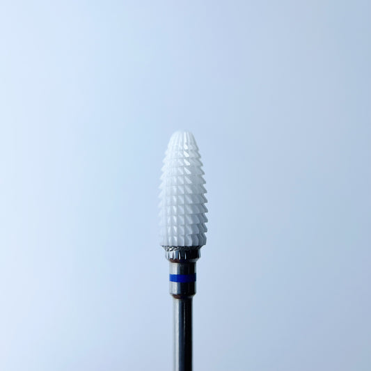Ceramic nail drill bit, Corn "Typhoon”, 5*14 mm, Blue