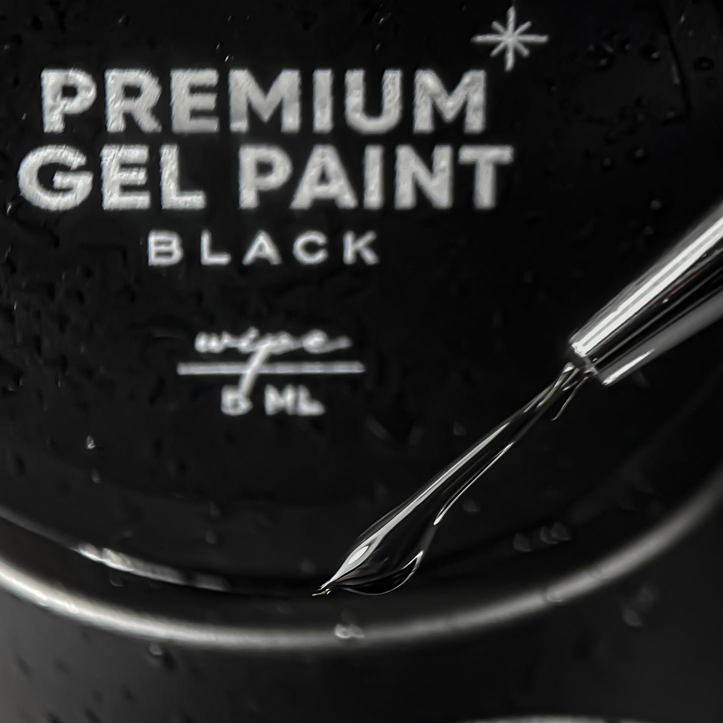 NAILSOFTHEDAY Peinture gel premium Lingette noire, 5 ml