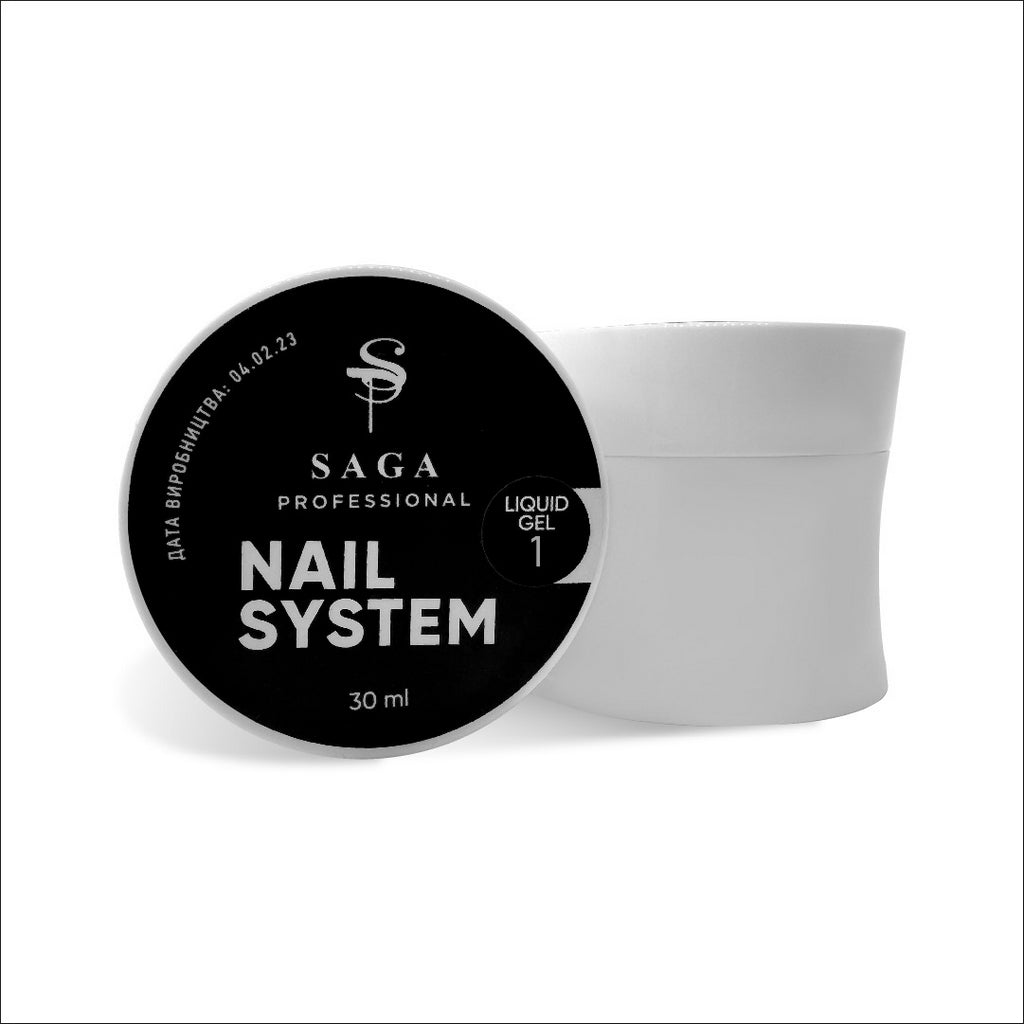 Tekutý gél č. 1 (priehľadný) 30 ml Saga Professional