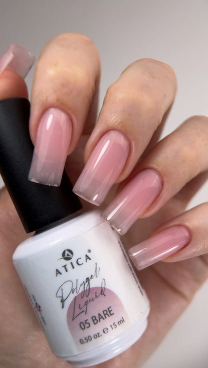Polygel Liquid Bare 15 ml Atica