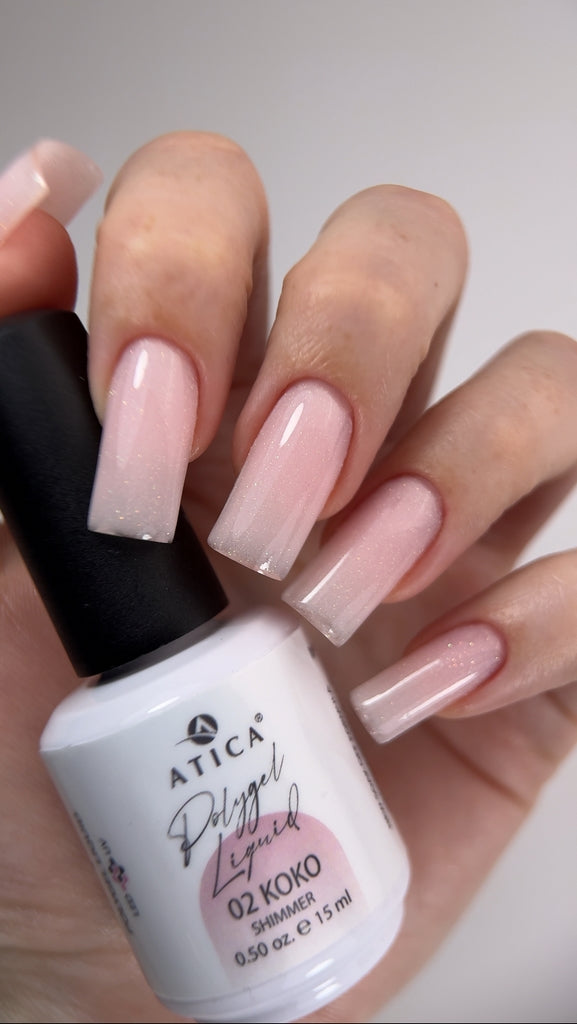 Жидкий полигель Koko Shimmer 15 ml Atica