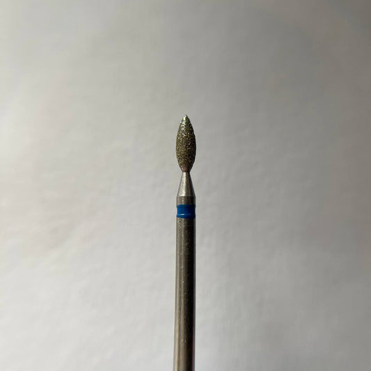 Diamond nail drill bit, “Bud” Pointed, 2.5*6.0 mm, Blue