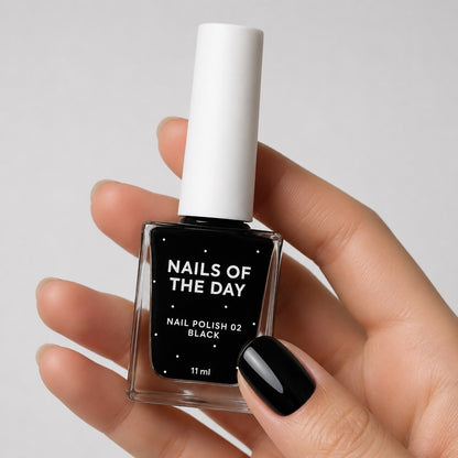 Лак для нігтів №2 - Чорний 11 мл NAILSOFTHEDAY
