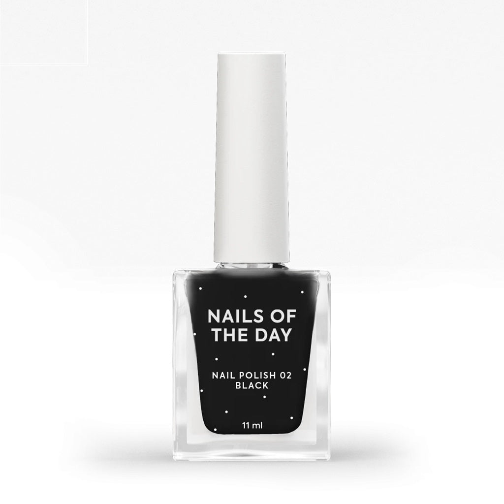 Лак для нігтів №2 - Чорний 11 мл NAILSOFTHEDAY
