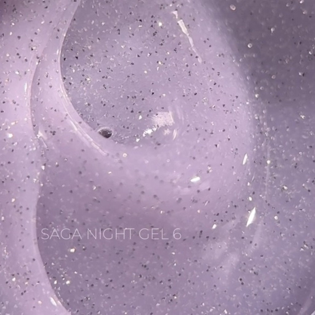 Builder гель Ночь №6 15 мл Saga Professional