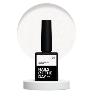 NAILSOFTHEDAY Cover Base Milk Shimmer 01 10 ml