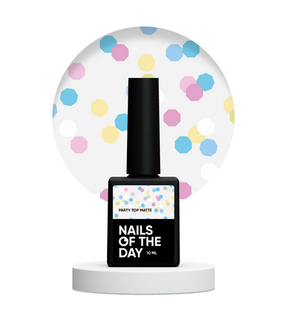 Toplaag party mat 10 ml NAILSOFTHEDAY