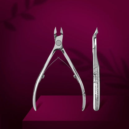 Professional cuticle nippers Staleks Pro Exclusive 20, 8 mm (Magnolia), NX-20-8m