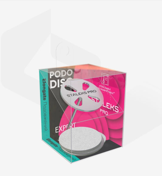 Pododisc Staleks Pro L e conjunto de limas descartáveis 180 grit 5 peças (25 mm), PDset-25