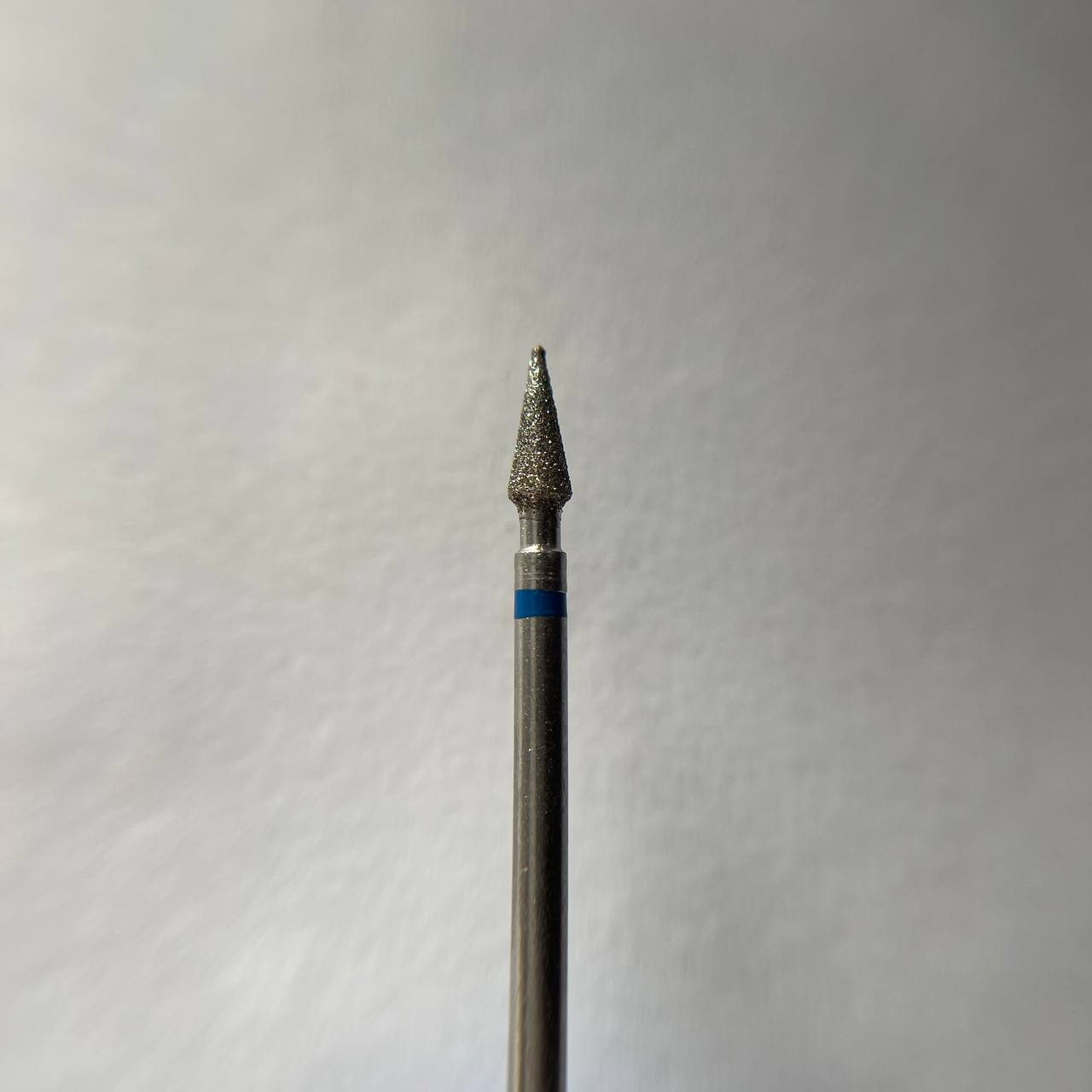 Diamond nail drill bit, “Peak” Pointed, 2.8*7.0 mm, Blue