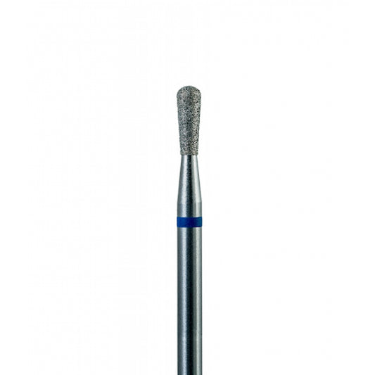 Diamond nail drill bit, “Pear”, 2.5*7 mm, Blue