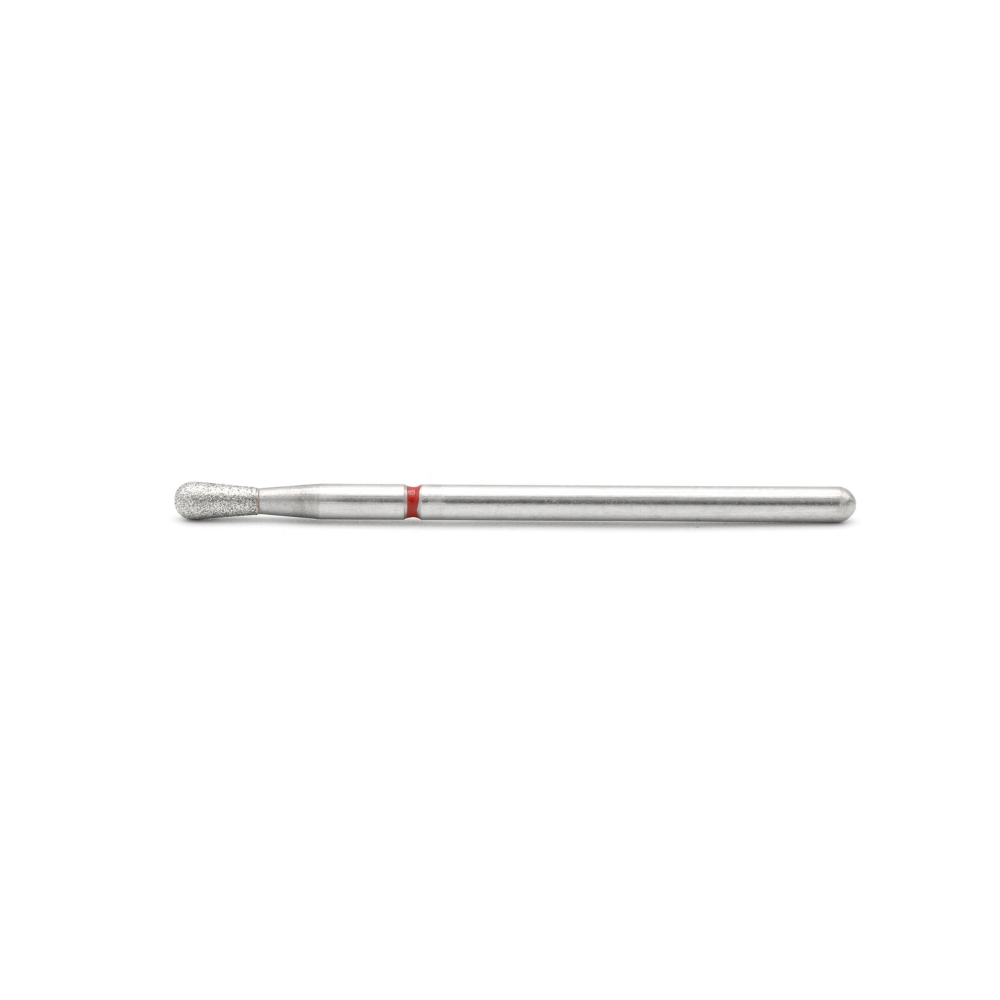 Diamond nail drill bit, “Pear”, 2.5*7 mm, Red , Taiwan
