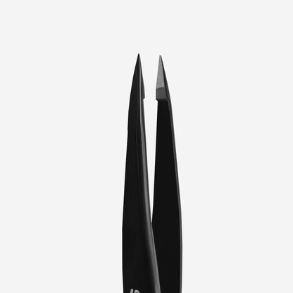 Eyebrow tweezers Staleks Pro Expert 11 Type 5b (point), black TE-11/5b