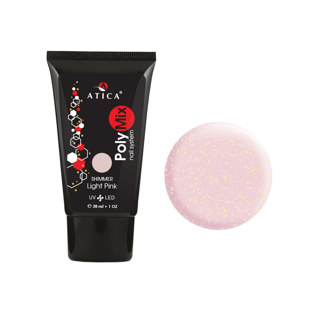 PolyGel PolyMix Світло-рожевий Shimmer 30 ml Atica