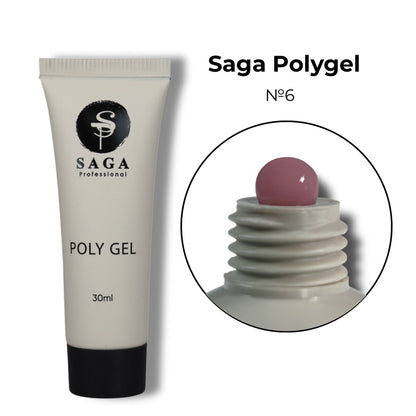 PolyGel №6 30 мл Saga Professional
